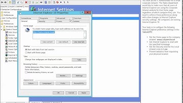 Lab 2.8.4 Configure Internet Explorer Settings in a GPO