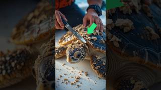 Sea turtle barnacles removal #rescue #turtle #barnacles