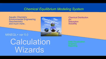 Calculation Wizards in MINEQL+ 5.0