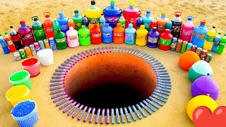 EXPERIMENT: Big Toothpaste Eruption From Giant Coca-Cola Rocket, Mtn Dew, Fanta, Cola and Mentos 