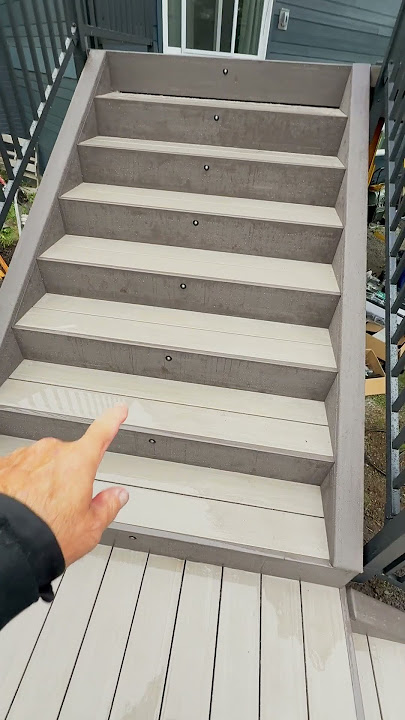 Why I don't need to have a tread nosing.