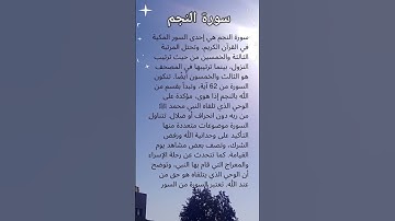 سورة النجم❤️ #القرآن_الكريم #تلاوة_خاشعة #سورة_النجم #اكسبلور #المصحف