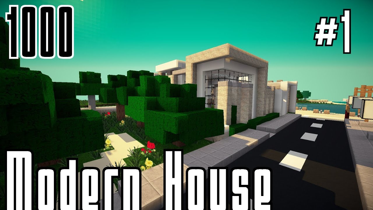 Minecraft modernes haus 5 bauen 001 1000 abospeziale