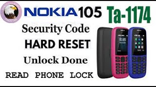 Nokia 105 TA-1174 Security Code Unlock Solution \\ Nokia 105 TA-1174 Code Unlock SPRD 2021