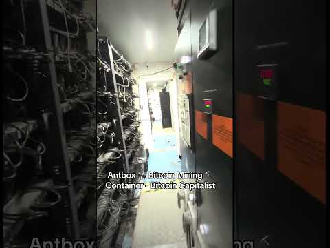 Antbox Bitcoin mining container at the Bitcoin farm Merkle Standard in Cusick, Washington #toncoin