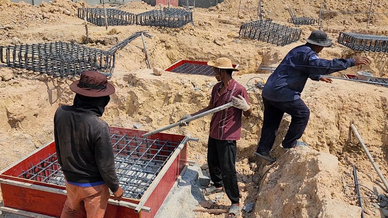 Step-by-Step Support Pillar Construction – Full Team Effort - YouTube