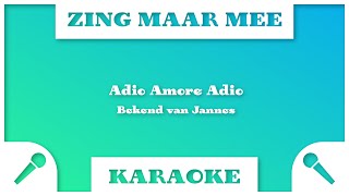 Download Lagu Zing Maar Mee - Adio Amore Adio - Karaoke MP3