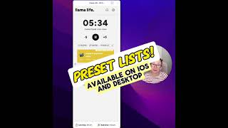 Use Preset Lists for recurring tasks! And to save time! #productivity #adhd #focus