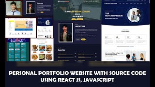 Personal Portfolio Website with Source Code | REACT | JavaScript | Front-End / Responsive website