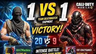 🔥 1V1 SHOWDOWN! 20–9 VICTORY 😱 | Call of Duty Gameplay | COD Mobile