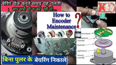 Bearing replacement ||Speed drive fault by encoder|| Encoder bearing effect and circuit|| Decoder||
