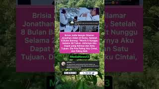 Brisia jodie nangis dilamar Jonathan alden#shortsviral#shortsvidio#shorts#fyp#fypシ゚ #gosip