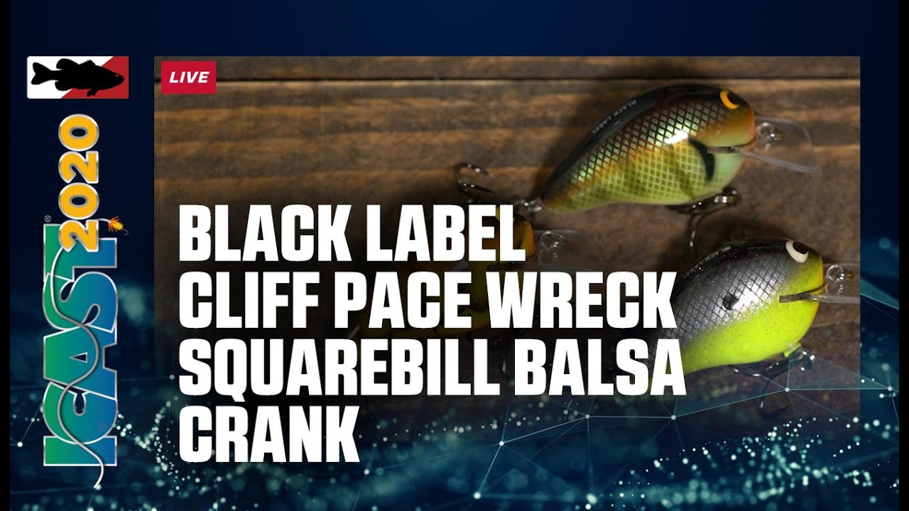 WEC E-1 KO Custom Balsa Squarebill Black Label Balsa Wreck Shimmer Shad