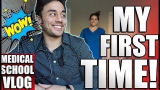MY FIRST TIME! A Day in the Life of a Medical Student + Full Leg Workout