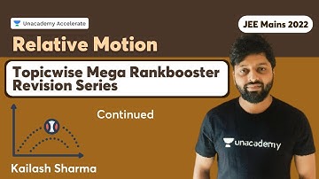 Relative  Motion | Topicwise Mega Rankbooster Revision Series | JEE 2022 | Kailash Sharma |