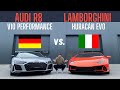 Deutschland vs. Italien | Audi R8 V10 performance vs. Lamborghini Huracán EVO | Hamid Mossadegh