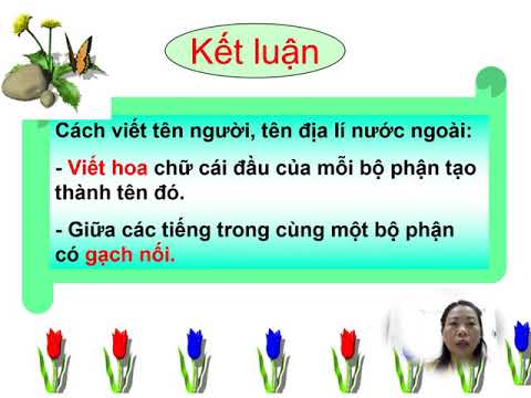 Cách viết tên người, tên địa lí nước ngoài