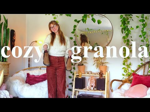 cozy granola girl outfits for cold(ish) weather 