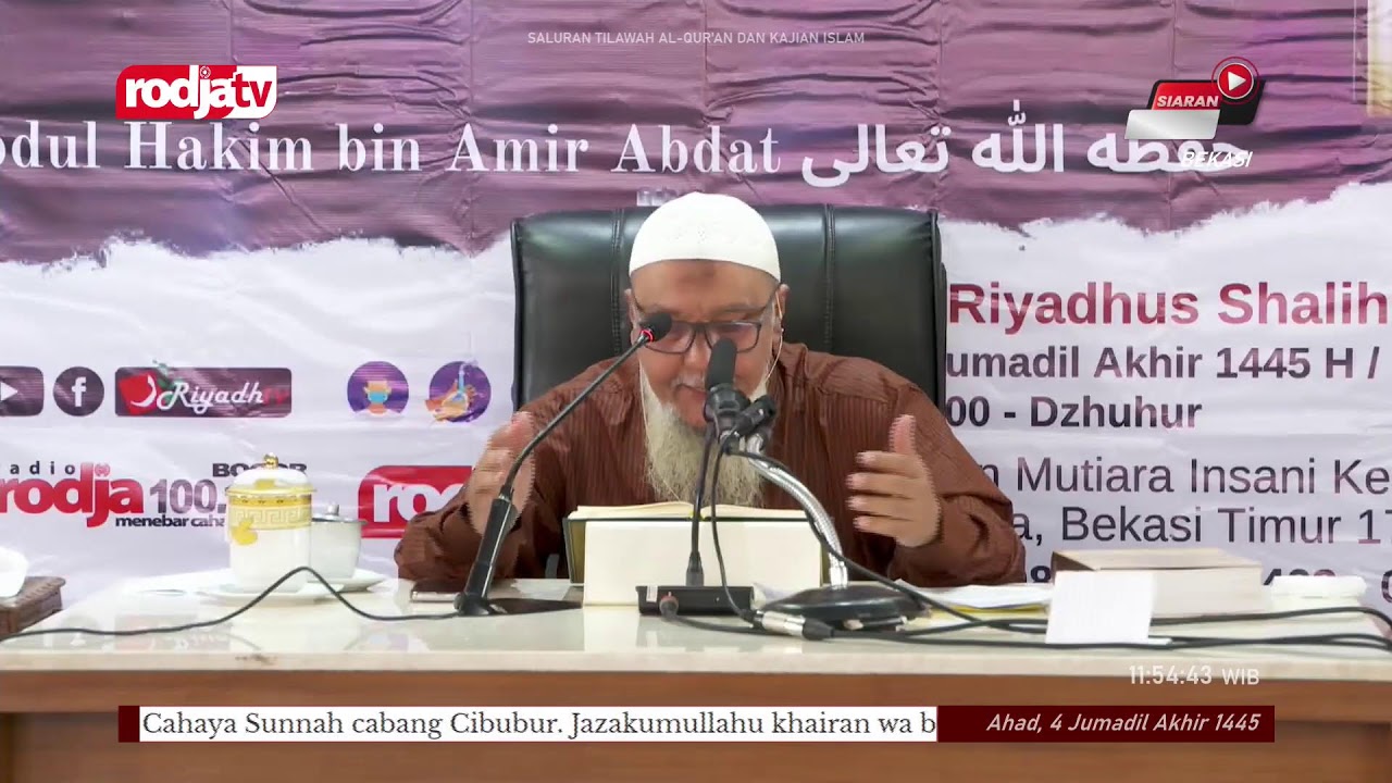[LIVE] Ustadz Abdul Hakim bin Amir Abdat - Syarah Aqidah Salaf