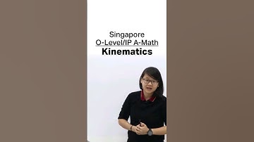 Kinematics #singapore #education #additionalmathematics #sgmath #maths