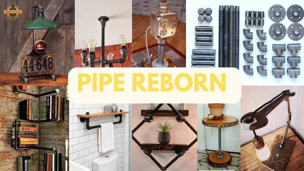 Industrial Pipe Reborn 🔩 | Turning Old Pipes into Powerful Furniture & Home Decor