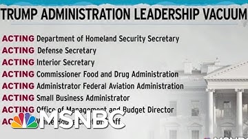 President Donald Trump Consolidates Power With Staff Of 