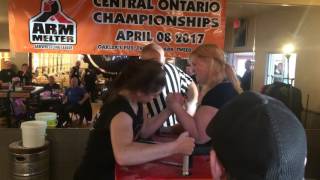 2017 Central Ontario Armwrestling Championships - Queen of The Table (left arm)