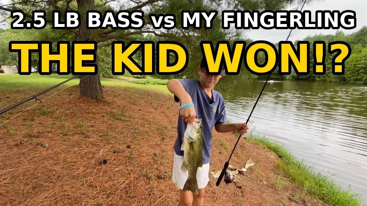 The KID Caught the BIG Bass — I Got a Fingerling!? 🤯