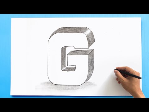 3D Letter Drawing - G