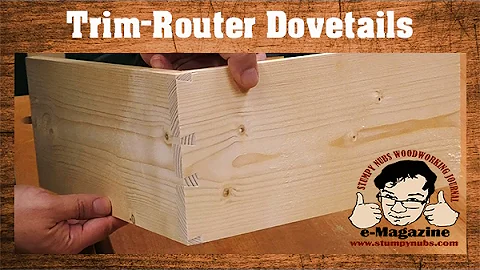 SIMPLE JIG- Handheld router dovetails that LOOK HAND CUT!