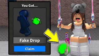 TROLLING With NEW FAKE GUN POWER in Roblox Murder Mystery 2!