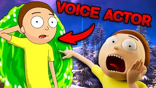 I paid Morty's VOICE ACTOR to play Fortnite with me