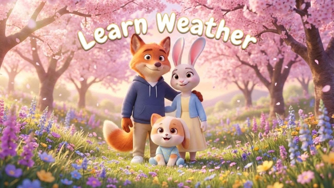 Zootopia 2 | Learn Weather & Seasons in English 🌞🌧️🌬️❄️| Nick, July & Their Baby
