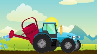 Мультик про синий трактор. Что делал трактор целый день. Развивающий мультик для детей