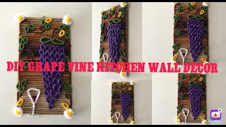 DIY Grape Vine Kitchen Decor