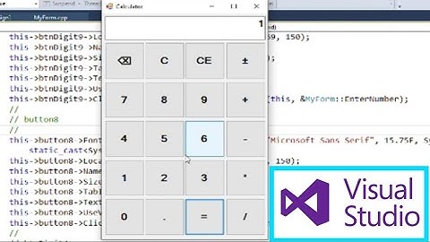 calculator in c++ (visual studio) | desktop application in c++ | c++ gui | #AbdulMohab