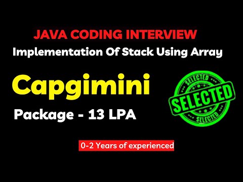 Implementation Of Stack Using Array | Most Important Coding Questions For Tcs, Infosys, Capgemini