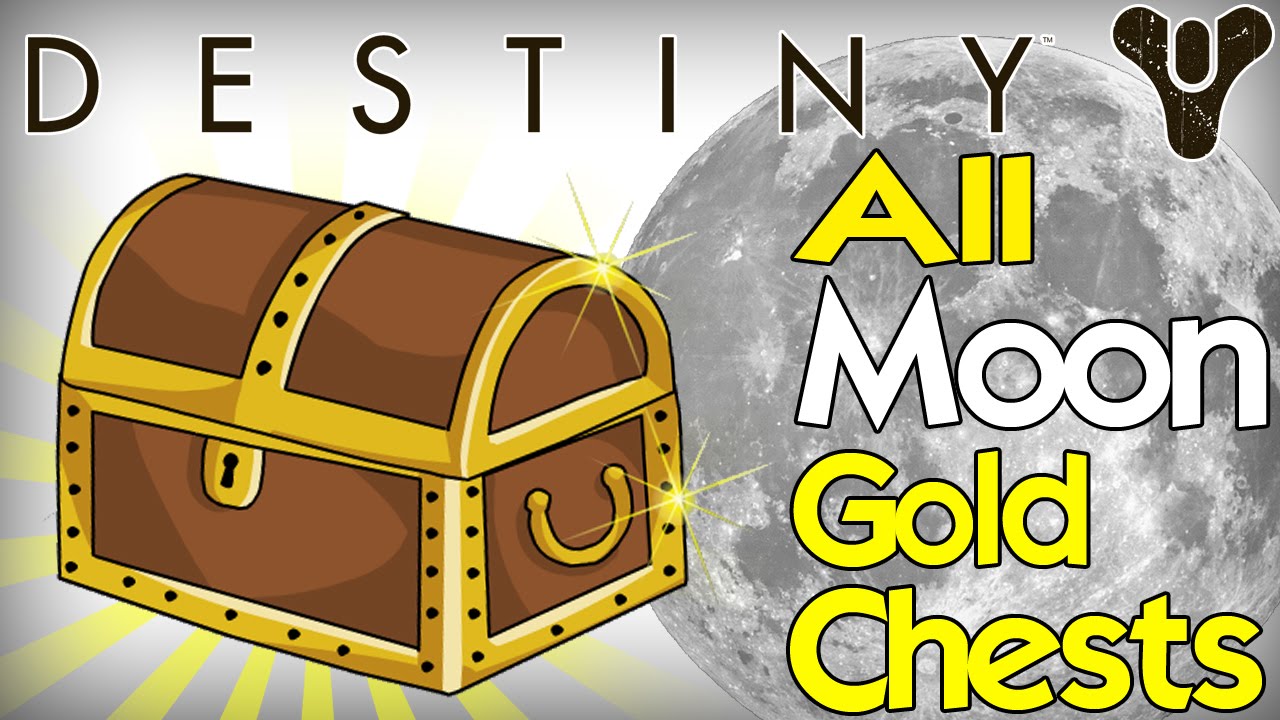All 5 Destiny Golden Chests Locations on the MOON