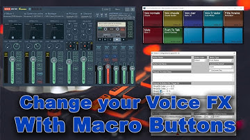 Voicemeeter Demo: use MacroButtons to change Voice FX by short key.