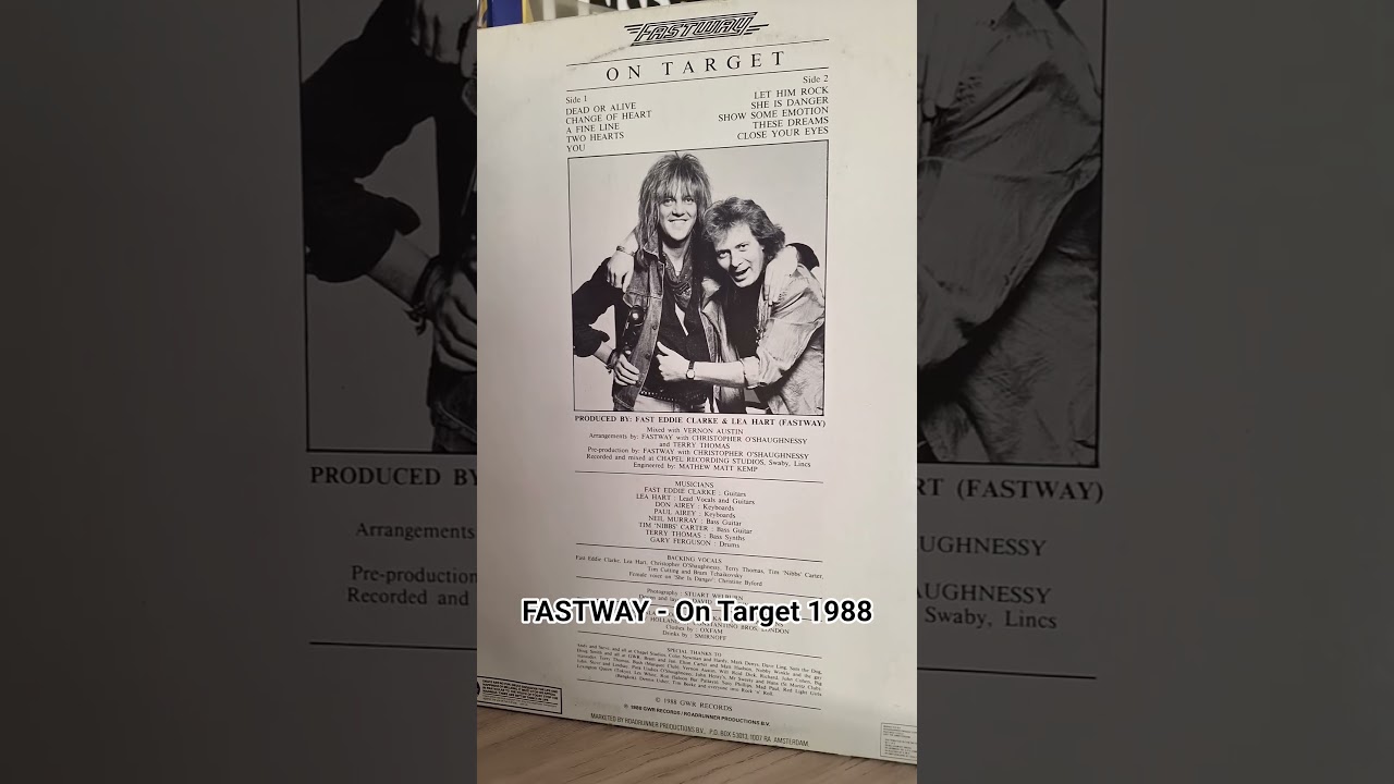 Fastway - On Target 1988 Vinyl Record #music #shorts #80s - YouTube