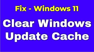 how to clear windows update cache in windows 11