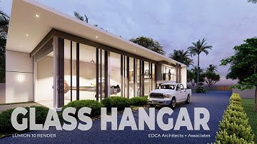 Stunning look of a Modern Glass Hangar | EDCA Architects & Associates | Lumion 10 Animation