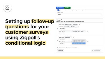 Setting up follow-up questions for your customer surveys using Zigpoll