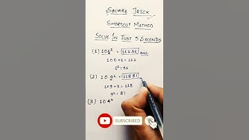 Square Trick | How to find square | How to calculate Square | #Maths Tricks #shorts #squaretrick
