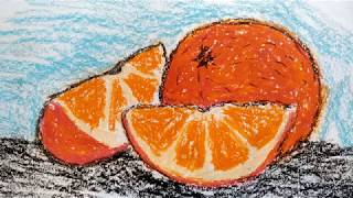 How to Draw Orange / Как нарисовать апельсин Восковыми карандашами (масляная пастель) How to Draw Orange / Как нарисовать апельсин Восковыми карандашами (масляная пастель)