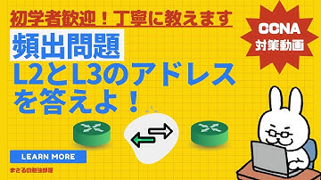 【#29 CCNA 】【2章TCP/IP】頻出！L2ヘッダとL3ヘッダのアドレス
