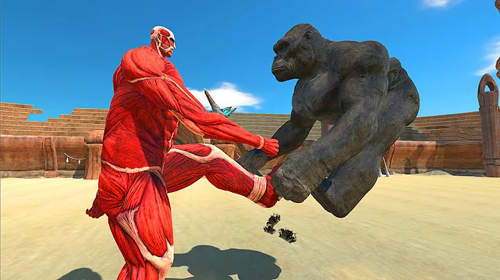 COLOSSAL TITAN VS KING KONG - Animal Revolt Battle Simulator