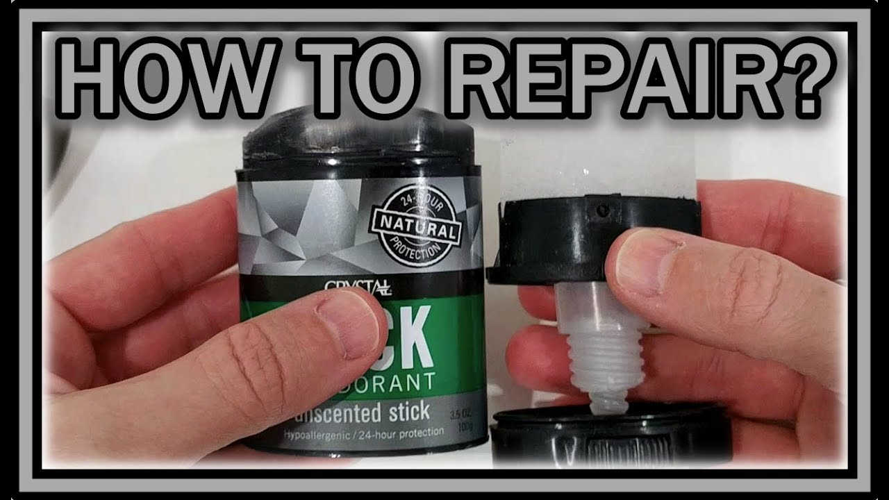 How To Repair Crystal Mineral Rock Deodorant Stick When Fell Down And Cant Be Pushed Out Any More?