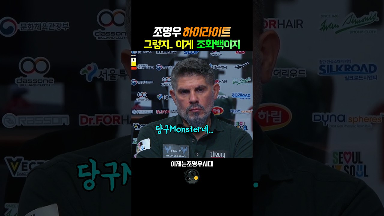 툭툭 치는거같은데 9점 달리는 조화백