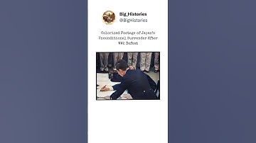 Colour footage of Japan’s unconditional surrender #ww2